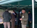 We were given a gazebo to give us space when it rained