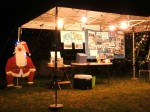 Our stand which includes Nigel's father xmas